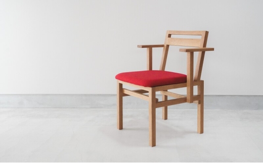 SD01 / Yoh Arm Chair レッド | 家具 椅子 イス チェア ダイニングチェア ハーフアーム コンパクト おしゃれ 小野市 2418710 - 兵庫県小野市