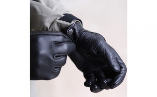 LAMP GLOVES -UTILITY GLOVE MID -(カラー:ブラック/サイズ:M)【革手袋 レザー グローブ 鹿革 メンズ レディース Lamp gloves ランプグローブス ミッド ドライビンググローブ バイカー ファッション 手袋 香川県 さぬき市】