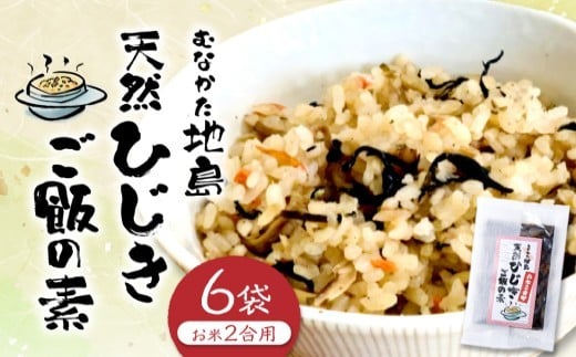 むなかた地島天然ひじきご飯の素（6袋）【道の駅】_HA0773