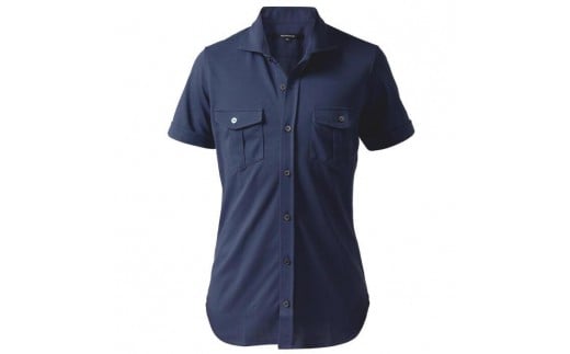 DJS-003 decollouomo メンズパイロットシャツ半袖（生地／コンコルド）ネイビー／Mサイズ 765664 - 和歌山県和歌山市