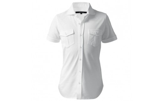 DJS-003 decollouomo メンズパイロットシャツ半袖（生地／コンコルド）ピュアホワイト／XLサイズ 765669 - 和歌山県和歌山市