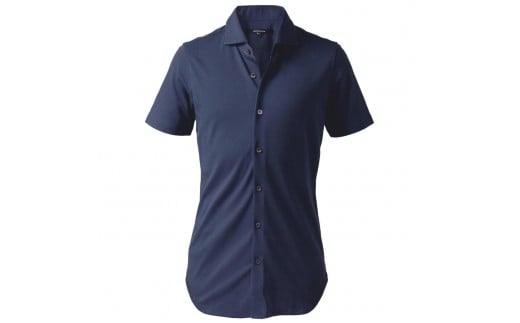 DJS-004 decollouomo メンズドレスシャツ半袖（生地／コンコルド）ネイビー／Lサイズ 2007792 - 和歌山県和歌山市