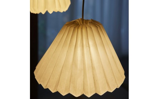 【南砺市】松井機業「城端しけ絹」しけ絹の照明　L size＜取付タイプ選択可＞