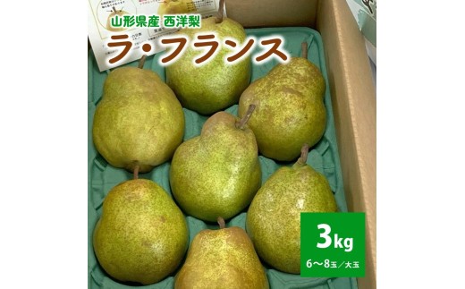 西洋梨（ラ・フランス）３ｋｇ　大玉　ご家庭用　0009-2511 1568532 - 山形県上山市