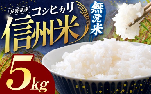 令和7年産 信州米 長野県産 コシヒカリ 無洗米 5kg | 米 こしひかり コシヒカリ 定期 2回 3回 白米 精米 コメ お米 おこめ 信州米 5kg 10kg 15kg  塩尻市 長野県 信州