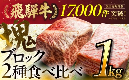 【12/14までの寄附で年内発送】牛肉 飛騨牛 ブロック肉 1kg (霜降り肉 赤身肉 500g×2 ) 訳あり 訳アリ 部位お任せ 不揃い ローストビーフ  牛肉 ブロック セット 真空パック 黒毛和牛 肉　肉厚　大容量  バーベキュー BBQ キャンプ 焼き肉 焼肉 ごちそう JA 30000円 駆け込み前の お申込なら すぐ届く すぐ届きやすい [S090] 年内 年内配送