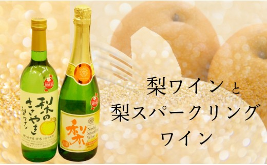 梨ワインと梨スパークリングワインの詰合せ