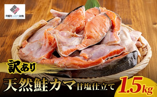 訳あり天然鮭カマ甘塩仕立て 1.5kg【 ふるさと納税 人気 おすすめ ランキング 天然鮭 鮭カマ 訳あり 北海道 美幌町 送料無料 】 BHRI045