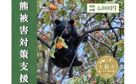 【返礼品なし】熊被害対策支援(大館市)