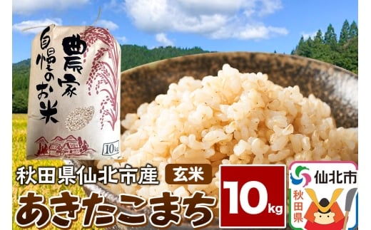 【玄米】令和7年産 あきたこまち 10kg 米 お米 こめ 秋田県 仙北市産