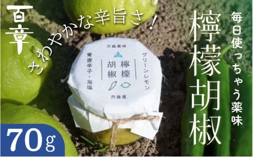 檸檬胡椒　70g　レモン れもん 調味料 スパイス 薬味 京都府 宮津市 [№5716-0797]