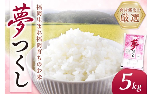 【食味鑑定士厳選】福岡県産夢つくし5kg(5kg×1袋)【039-0005】