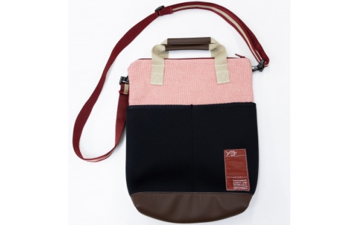 yabu+ ショルダートートバッグ赤刺子【1694742】