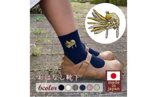 おはなし靴下 ギフトボックス オカメインコ キッズ