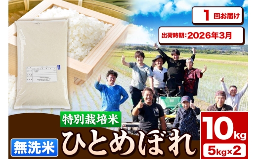 《予約受付》令和7年産【無洗米】特別栽培米 ひとめぼれ 10kg（5kg×2袋）秋田県産【2026年3月出荷】お米 米 こめ 2505383 - 秋田県由利本荘市