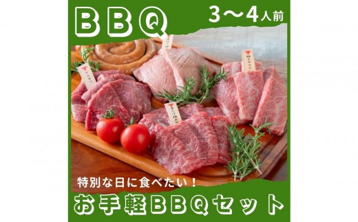 【4月発送】広島牛お手軽BBQセット 3～4人前 2533206 - 広島県広島市