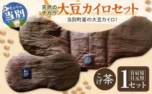 天然のチカラ・大豆カイロセット【こげ茶】