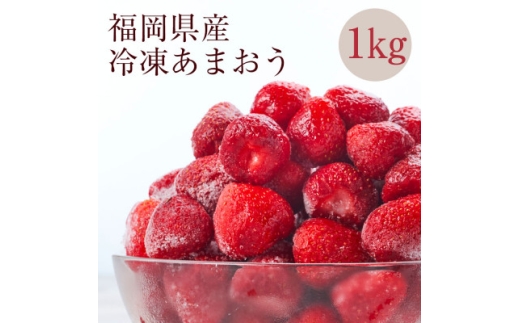 ＜濃厚な味わい!＞冷凍いちご「博多あまおう」1kg(大野城市)【1719163】