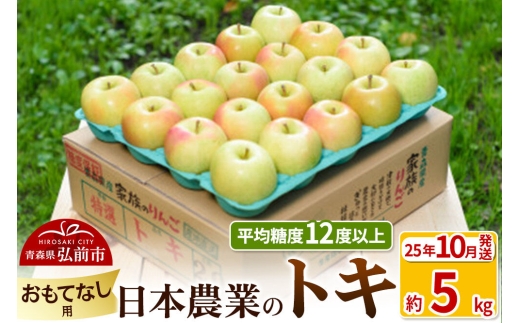 【25年10月発送】りんご 平均糖度12度以上！ トキ 約5kg おもてなし用 青森 果物 フルーツ 林檎 リンゴ くだもの [リンゴ 林檎 アップル 果物 産地直送 フルーツ]