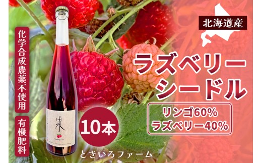 【北海道産 ラズベリー りんご】ラズベリーシードル 10本