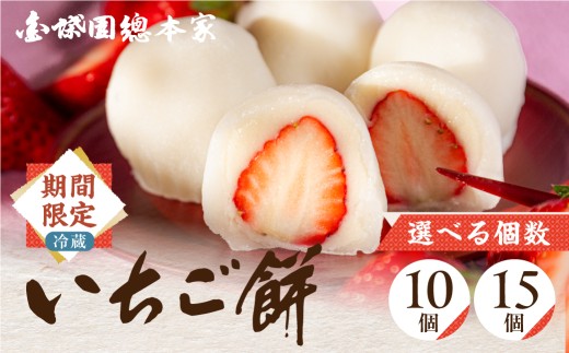 ランキング1位 ＼冬季限定／ いちご大福 いちご餅 ≪選べる容量≫ 10個入 15個入 苺大福 苺 いちご イチゴ大福 もち お餅 和菓子 冬限定 限定 スイーツ デザート 白あん あんこ プレゼント ギフト 贈り物 12000円 1万2千円 18000円 1万8千円 郭町 金蝶園総本家 岐阜県 大垣市