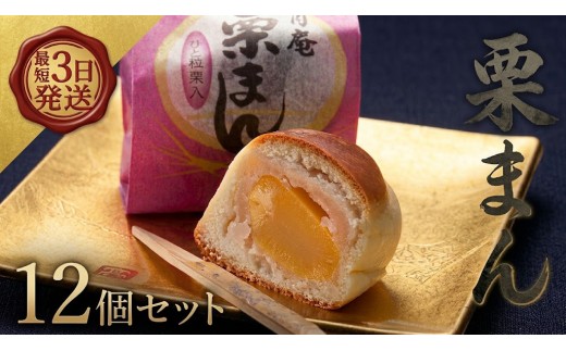 スピード発送!! 栗まんじゅう 12個セット 栗 くり まんじゅう 饅頭 和菓子 おやつ おかし お菓子 スピード配送 茨城県 筑西市