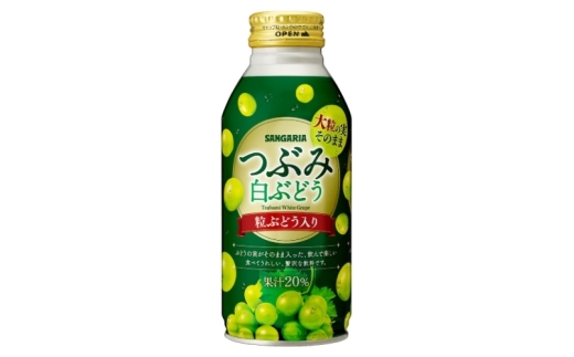 サンガリア つぶみ白ぶどう 380g×24本