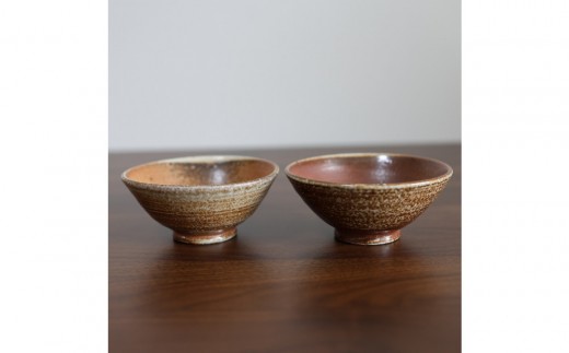 【信楽焼 土の子窯皆川陶房】飯碗 穴窯焼成