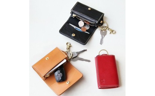 フィットインキーケース【福岡市内製造】＜チョコ＞