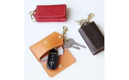 スリムフィットインキーケース【福岡市内製造】＜チョコ＞