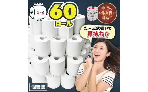 トイレットペーパー 水玉 55ｍ×60個【福岡市】