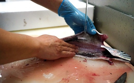 下処理も対応可能です！（写真は内臓取り）