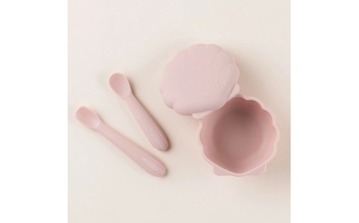 【選べるカラー】ケラッタ ベビー食器 3点セット（コーラルピンク、シーグラスブルー、シーウィードグリーン、リーフブラウン） | ケラッタ kerata 赤ちゃん ベビー 日用品 食器 ベビー食器 マタニティ 長野県 塩尻市