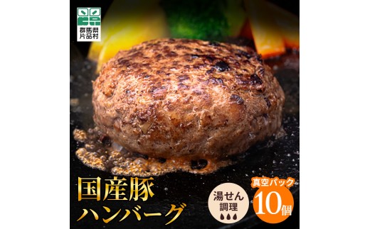 国産豚　ハンバーグ　10個セット