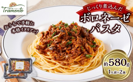 じっくり煮込んだボロネーゼパスタ　1人前×2個入