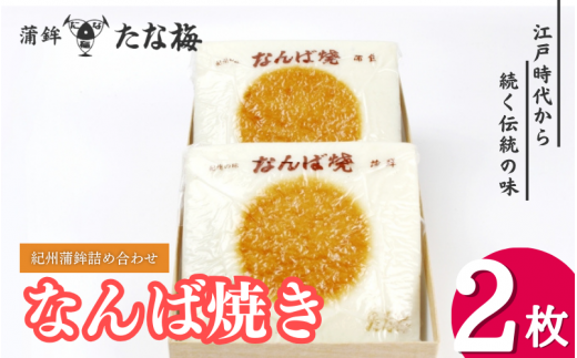なんば焼２枚箱入り 紀州田辺の伝統蒲鉾 / なんば焼 かまぼこ 蒲鉾 おつまみ お取り寄せ ギフト 和歌山 田辺市【tnu004-2】