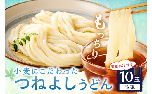  【選べる発送月】出汁付・味自慢・もっちり麺／京都・京丹後つねよしの冷凍うどん 10玉入り（10食分） 濃縮出汁付き　KI00035～KI00035_03