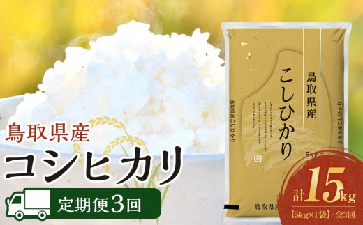 【定期便全3回】【令和7年産】【食味鑑定士厳選】 鳥取県産 コシヒカリ5kg (5kg×1袋) 合計 15kg【定期便 米 お米 こめ 白米 こしひかり ご飯 ごはん 白ごはん 白ご飯 鳥取県 北栄町 おすすめ 人気 2025年産 令和7年 厳選 セット 詰合せ 国産 送料無料】