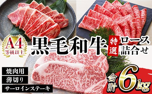 鹿児島県産 黒毛和牛 サーロイン ステーキ 250g×8枚 特選ロース 4kg A-4等級以上 国産 冷凍 和牛 ロース 焼肉 BBQ すき焼き しぐれ煮 ギフト 贈答 にも おすすめ 尾崎牧場産 【00-030-39】