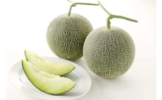肥後グリーン メロン 2玉（約2kg～2.4kg 1玉）果物 フルーツ 養生市場