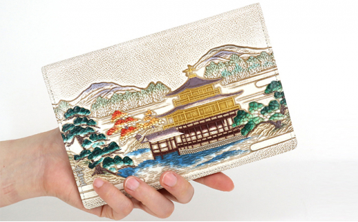 文庫屋大関】パーソナルホルダー 浮世絵 金閣寺【皮革工芸品】[№5619-1241] - 東京都墨田区｜ふるさとチョイス - ふるさと納税サイト