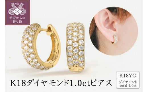 PT900 ダイヤモンド プラチナ ピアス 1.0ct 17783A Pt D PE - 山梨県大月市｜ふるさとチョイス - ふるさと納税サイト