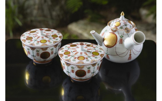 【柳桜園×京焼】最高級茶各種詰合せ×京焼茶器セット（叶松谷作 赤絵金襴手瓔珞急須＆蓋付汲出2客） - 京都府京都市｜ふるさとチョイス -  ふるさと納税サイト