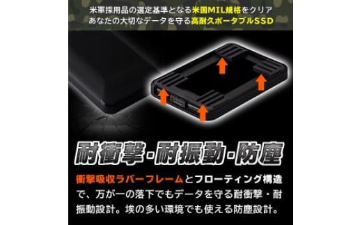 063-02】ロジテック 高耐久 外付けSSD ポータブル 960GB USB3.1 Gen1【LMD-PBL960U3BK】 -  長野県伊那市｜ふるさとチョイス - ふるさと納税サイト