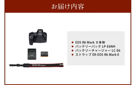 キヤノンミラーレスカメラ EOS R6 Mark Ⅱ 大分市 カメラ アウトドア ミラーレス 一眼 映像 運動会 思い出 写真 Canon  R14150 - 大分県大分市｜ふるさとチョイス - ふるさと納税サイト