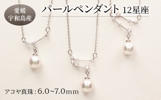 パール ペンダント 12星座 6.0-7.0mm 土居真珠 星座 真珠 アクセサリー ネックレス パールネックレス アコヤ真珠 本真珠 ファッション  カジュアル 冠婚葬祭 慶事 結婚式 卒業式 入学式 お祝い ギフト 贈り物 特産品 国産 愛媛 宇和島 A058-012001~012 -  愛媛県宇和島市 ...