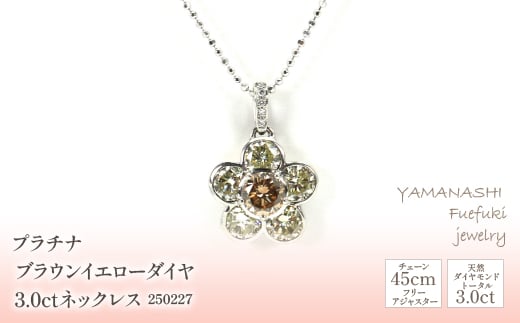 プラチナ ブラウン イエロー ダイヤ 3.0ｃｔ ネックレス 管理番号250227 ×1本 218-066 - 山梨県笛吹市｜ふるさとチョイス -  ふるさと納税サイト