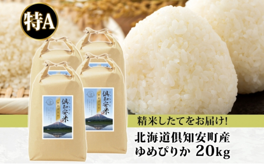 北海道 倶知安町産 ゆめぴりか 精米 5kg×4袋 計20kg 米 特A 白米 お米 道産米 ブランド米 契約農家 ごはん 炊き立て ご飯 もちもち  国産 人気 お取り寄せ ギフト 贈り物 備蓄 保存 おまとめ買い ショクレン 送料無料 倶知安 - 北海道倶知安町｜ふるさとチョイス ...