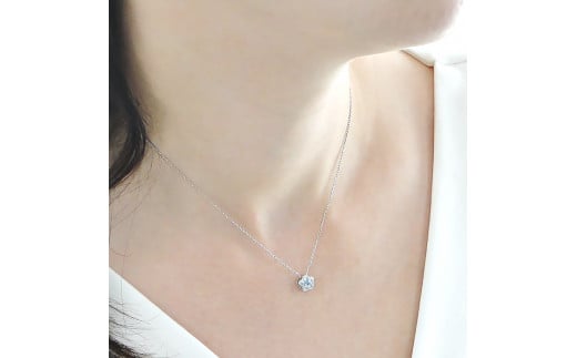 6-7 ネックレス PT900 プラチナ ダイヤモンド ブルーダイヤ 0.26ct フラワーモチーフ リバーシブル ペンダント 伏せ込み 裏 ダイヤ 【f171-pt-2】 - 山梨県南アルプス市｜ふるさとチョイス - ふるさと納税サイト