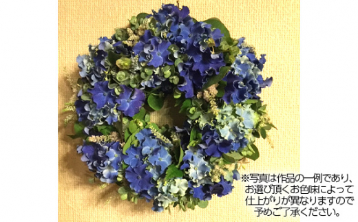 No.479-03 生花から楽しむドライフラワーリース【季節の草花 イエロー系】|Fleurs de Nao